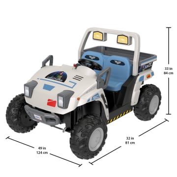 Power Wheels Battery-Powered Ride-On Disney And Pixar Lightyear Star Command Base Transport Vehicle