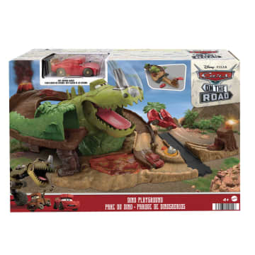Disney And Pixar's Cars Toys, Dinosaur Playground Playset With Lightning Mcqueen, Cars On the Road - Image 6 of 6