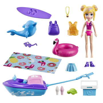 Polly Pocket Boneca com acessórios aquáticos