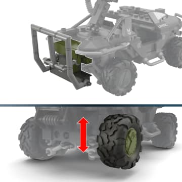 Mega  Halo  Coffret de Construction  Warthog Fleetcom, 5 Figurines