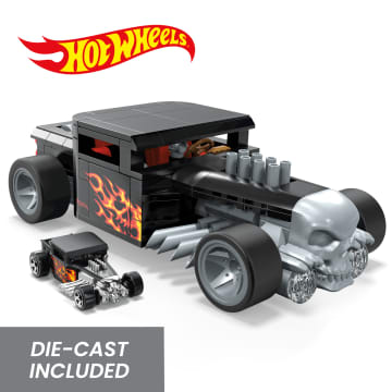 MEGA Hot Wheels Bone Shaker Vehicle Building Toy Kit (334 Pieces) For Collectors - Image 4 of 6