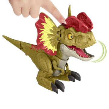 Jurassic World Dinosaurio de Juguete Roady Roars™ Dilophosaurus Interactivo - Imagen 3 de 6