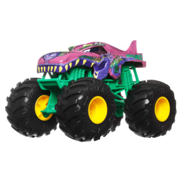 Hot Wheels Monster Trucks Vehículo de Juguete Tiger Shark Redecoración Escala 1:24