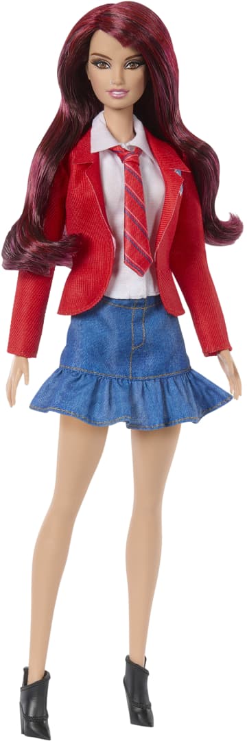 Barbie Roberta Doll Inspired By Rebelde & RBD Wearing Removable School Uniform With Boots & Necktie