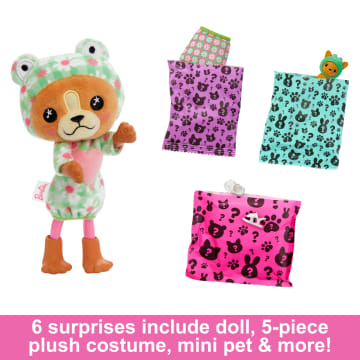 Barbie Cutie Reveal Costume-Themed Series Chelsea Small Doll & Accessories, Puppy As Frog - Image 3 of 6