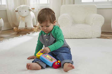 Fisher-Price Ríe y Aprende Juguete para Bebés Videojuego Portátil Aprende Conmigo