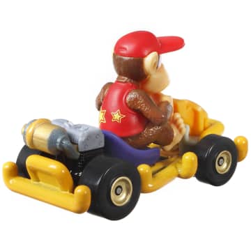 Hot Wheels Mario Kart Veículo de Brinquedo Diddy Kong Pipe Frame