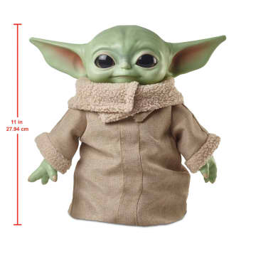 Star Wars Plush Toys, Grogu Soft Doll From the Mandalorian, 11-In Figure