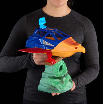 Masters Of The Universe Origins Toy, Talon Fighter Vehicle And Point Dread Accessories