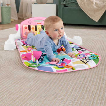 Fisher-Price  Tapis Piano Lumières et Apprentissage, Pour Bébé, Rose