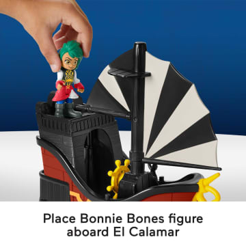 Fisher-Price Santiago Of the Seas Bonnie Bones Figure & El Calamar Pirate Ship Set, 3 Pieces - Image 4 of 5