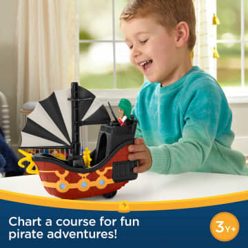 Fisher-Price Santiago Of the Seas Bonnie Bones Figure & El Calamar Pirate Ship Set, 3 Pieces