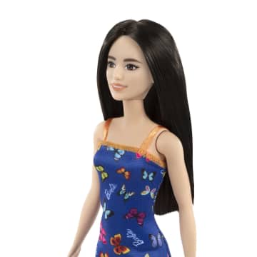 Barbie Fashion & Beauty Muñeca Vestido Azul con Mariposas
