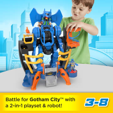 Imaginext DC Super Friends Batman Playset, Robo Command Center With Detachable 10-Inch Robot