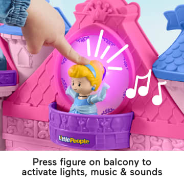 Disney Princess Magical Lights & Dancing Castle Little People Toddler Playset, 2 Figures