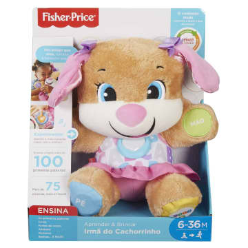 Fisher-Price Aprender e Brincar Brinquedo para Bebês Irmã do Cachorrinho Aprende Comigo
