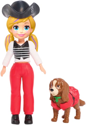 Polly Pocket Boneca Kit Cachorro Fantasias Combinadas