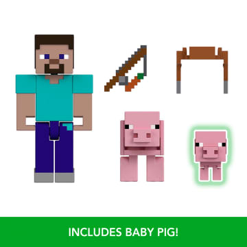 Minecraft Toys, 2-Pack Of Action Figures, Gifts For Kids