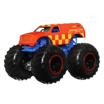 Hot Wheels Monster Trucks Vehículo de Juguete Color Shifter Demo Derby Escala 1:64