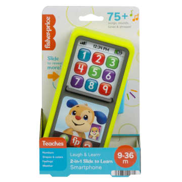 Fisher-Price Laugh & Learn 2-In-1 Slide To Learn Smartphone Musical Toy For Baby & Toddler