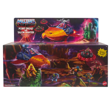 Masters Of The Universe Origins Toy, Talon Fighter Vehicle And Point Dread Accessories