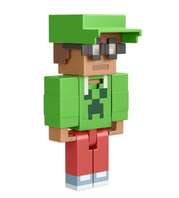 Minecraft Creator Series Figura de Acción Con playera verde militar