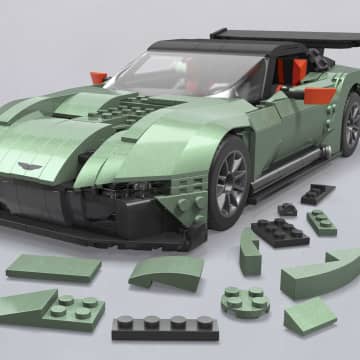 MEGA Hot Wheels Juguete de Construcción Aston Martin Vulcan de Colección