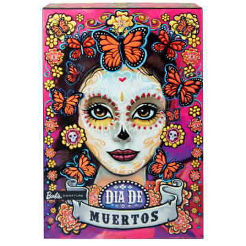 Barbie-Poupée Día de Muertos 2023 Avec Robe Rose à Volants - Image 6 of 6