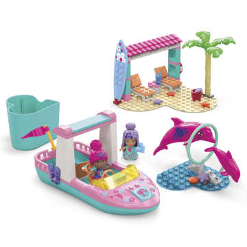 MEGA Barbie Juguete de Construcción Color Reveal Exploración con Delfines