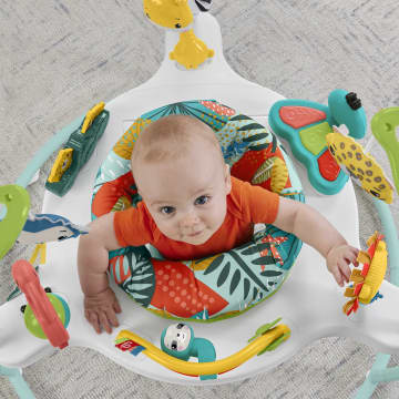 Fisher-Price Jumperoo de La Jungle, Centre D’Activités, Lumières+Sons