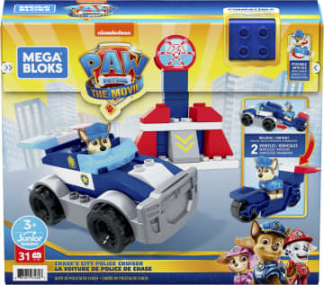 Mega Bloks Paw Patrol Jogo de Construção Carro de polícia de Chase