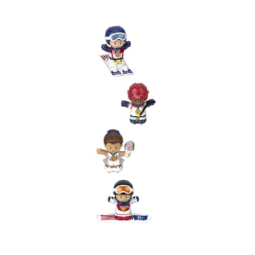 Little People Fisher-Price Collector Team USA Winter Sports Action Figure Set, 6 Pieces - Image 6 of 6