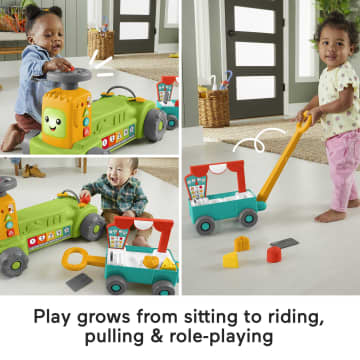Fisher-Price Laugh & Learn 4-In-1 Farm To Market Tractor Ride-On Learning Toy, Multilanguage Version - Imagen 3 de 6