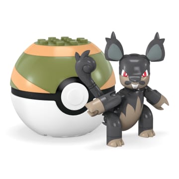 MEGA Pokémon Jogo de Construção Pokébola Alolan Ratata - Imagen 6 de 6