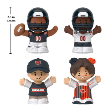 Little People Collector Chicago Bears Special Edition Set For Adults & NFL Fans, 4 Figures