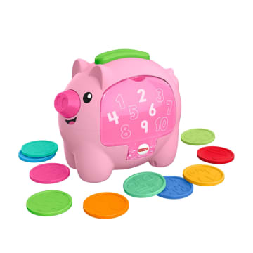 Fisher-Price Laugh & Learn Count & Rumble Piggy Bank, Musical Baby Toy
