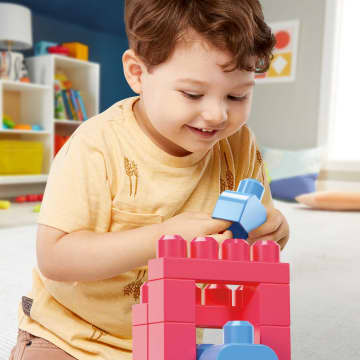 Mega Bloks Jogo de Construção Bolsa de Construção de 60 peças vermelho