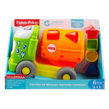 Fisher-Price Juguete para Bebés Camión de Bloques Aprende Conmigo