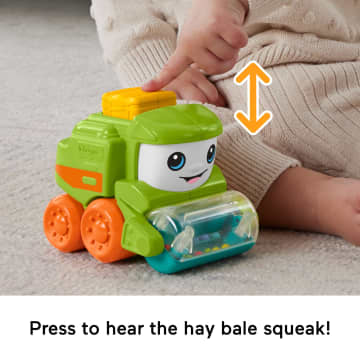Fisher-Price Rollin’ Tractor Push-Along Toy Vehicle For Infants With Fine Motor Activities