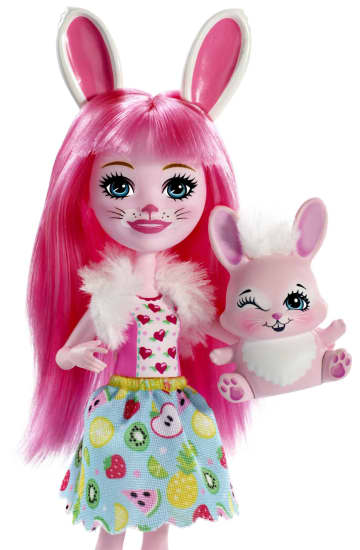 Mini-Poupée enchantimals Bree Lapin (15 Cm) et Son Amie Twist La Lapine