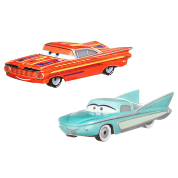 Carros da Disney e Pixar Diecast Veículo de Brinquedo Pacote de 2 Flo & Ramone