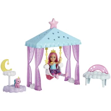 Barbie-La Tête Dans Les Étoiles-Coffret Avec Poupée Chelsea et Chat