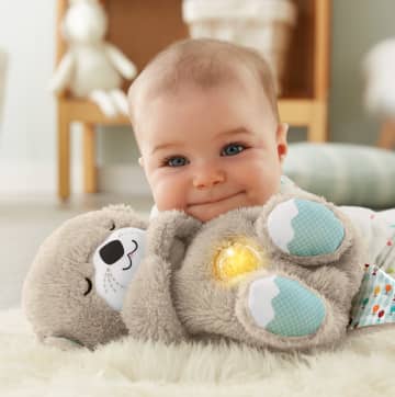 Ma Loutre Câlins Bonne Nuit de Fisher-Price®, Peluche Musicale Apaisante Pour Bébé - Imagem 4 de 6