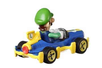 Hot Wheels Mario Kart Veículo de Brinquedo Luigi Mach 8