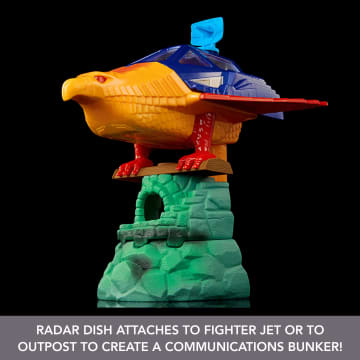 Masters Of The Universe Origins Toy, Talon Fighter Vehicle And Point Dread Accessories