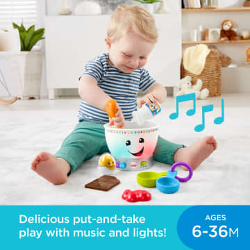 Fisher-Price Mixing Bowl Learning Toy With Lights Music And Pretend Food, Baby And Toddler Toy