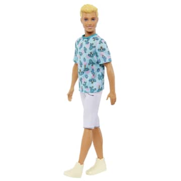 Barbie Fashionistas Ken Poupée 211, Cheveux Blonds, T-Shirt Cactus - Image 5 of 6