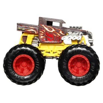 Hot Wheels Monster Trucks Vehículo de Juguete Color Shifter Bone Shaker Escala 1:64