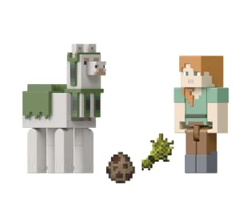 Minecraft Vanilla Figura de Acción Paquete Alex y Llama 3.25