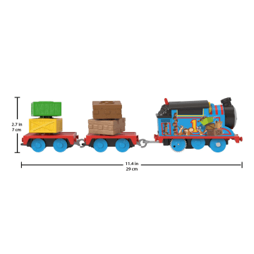 Thomas & Friends Wobble Cargo Thomas Motorized Toy Train For Preschool Kids - Imagem 2 de 6